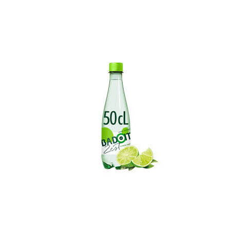 Badoit Citron Vert 50cl | Eau gazeuse aromatisée – Bouteille 0,5 litre